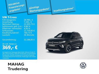 Neu VW T-Cross R-line 116 PS (85 kW) 2026 Schwarz SUV