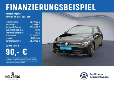 Gebraucht VW Golf VIII Goal 150 PS (110 kW) 2025 Schwarz Limousine