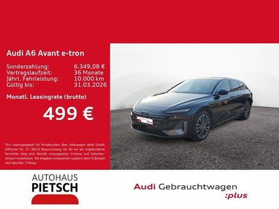 Mythosschwarz metallic Gebraucht 2025 Audi A6 e-tron Performance Kombi | 63.870 € (Superpreis)