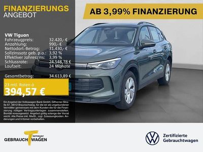 Gebraucht VW Tiguan 131 PS (96 kW) 2024 Grün SUV