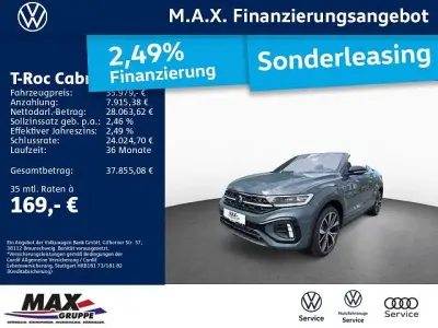 Gebraucht VW T-Roc Cabriolet R-line 150 PS (110 kW) 2025 Petroleum blue metallic (metallic) Cabrio