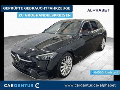 Gebraucht Mercedes C220 AMG line 200 PS (147 kW) 2022 Obsidianschwarz Kombi