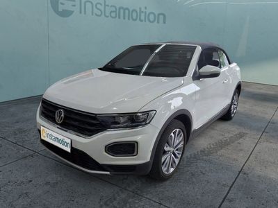 Gebraucht VW T-Roc Cabriolet Style 116 PS (85 kW) 2021 Weiß Cabrio