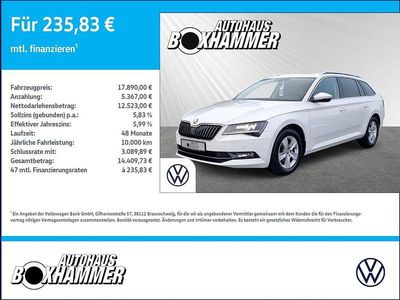 Weiß Gebraucht 2018 Skoda Superb Ambition Kombi | 17.890 € (Fairer Preis)