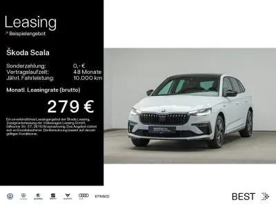 Używany Skoda Scala Monte Carlo 150 KM (110 kW) 2025 Biały Hatchback