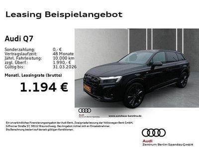 Neu Audi Q7 S-Line 394 PS (289 kW) 2025 Schwarz SUV
