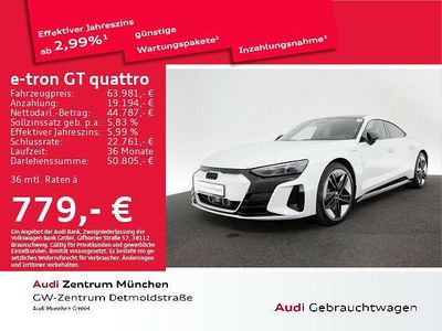 Suzukagrau metallic Gebraucht 2022 Audi e-tron GT quattro Ambiente Limousine | 63.981 €
