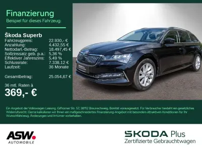 Gebraucht Skoda Superb Ambition 218 PS (160 kW) 2020 Schwarzmagic perleffekt Kombi