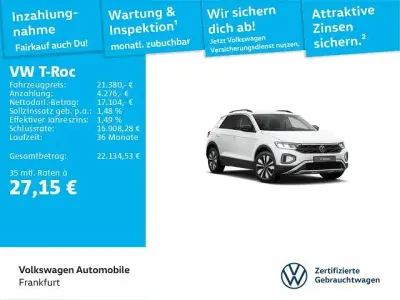 Gebraucht VW T-Roc Goal 116 PS (85 kW) 2025 Weiß SUV