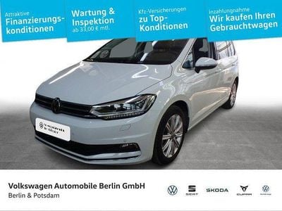 Second-hand VW Touran Highline 150 CP (110 kW) 2022 Alb Monovolum