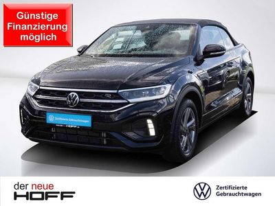 Gebraucht VW T-Roc Cabriolet R-line 150 PS (110 kW) 2025 Deep black perleffekt schwarz Cabrio
