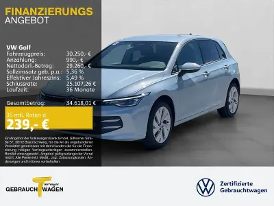 Neu VW Golf VIII Life 116 PS (85 kW) 2026 Blau Limousine