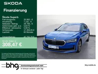 Gebraucht Skoda Superb Selection 204 PS (150 kW) 2025 Blau Kombi