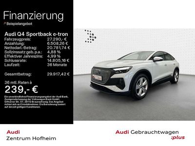 Gebraucht Audi Q4 e-tron 150 kW (204 PS) 2023 Gletscherweiß metallic SUV