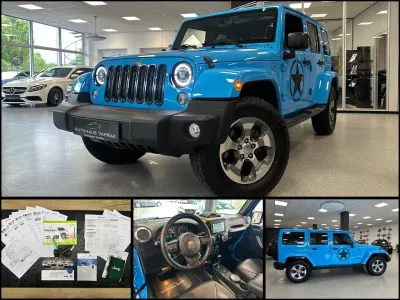 Brugt Jeep Wrangler Unlimited Sahara 284 HK (208 kW) 2018 Blå SUV