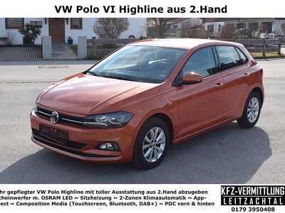 Gebraucht VW Polo Highline 95 PS (69 kW) 2020 Orange Kleinwagen
