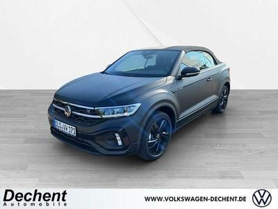 Gebraucht VW T-Roc Cabriolet R-line 150 PS (110 kW) 2024 Schwarz Cabrio