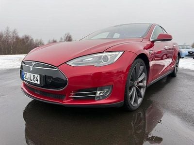 Gebraucht Tesla Model S 344 kW (469 PS) 2015 Rot Kleinwagen