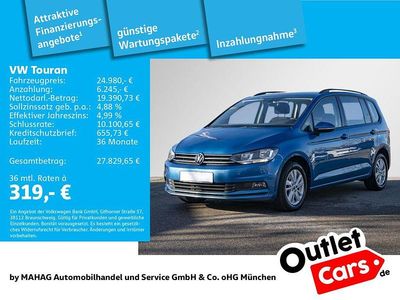 Blau Gebraucht 2022 VW Touran Van / Kleinbus | 24.980 € (Fairer Preis)