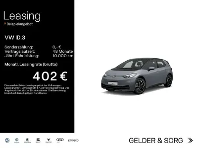 Gebraucht VW ID.3 Pro Performance 150 kW (204 PS) 2022 Grau Kleinwagen
