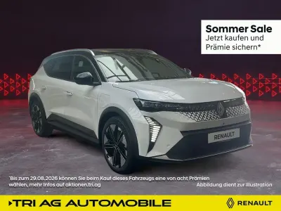 Gebraucht Renault Scenic E-Tech Techno 160 kW (218 PS) 2024 Perlmuttweiß, dach blackpearl schwarz (metallic) SUV