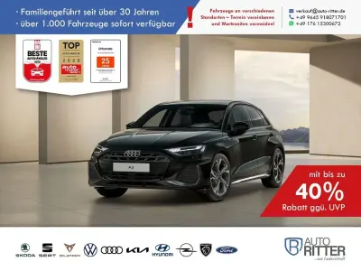 Neu Audi A3 S-Line 150 PS (110 kW) 2025 Navarrablau metallic Limousine