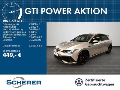 Gebraucht VW Golf VIII GTI 301 PS (221 kW) 2023 Reflexsilber metallic (metallic) Limousine