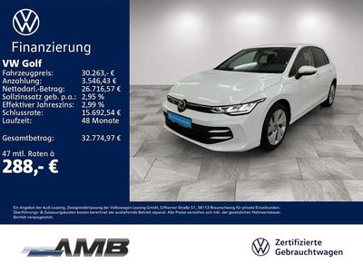 Gebraucht VW Golf VIII Life 204 PS (150 kW) 2025 Pure white Limousine