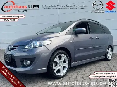 Gebraucht Mazda 5 Active Plus 146 PS (107 kW) 2009 Mephistograu metallic Van / Kleinbus