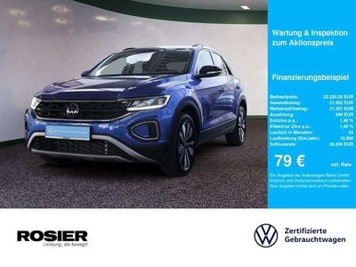 Gebraucht VW T-Roc Life 116 PS (85 kW) 2024 Blau / ravennablau SUV