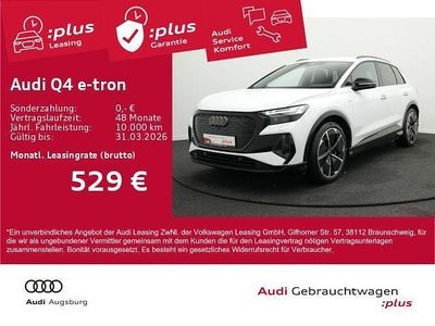 Gletscherweiß metallic Gebraucht 2025 Audi Q4 e-tron S-Line SUV | 50.790 € (Etwas zu teuer)