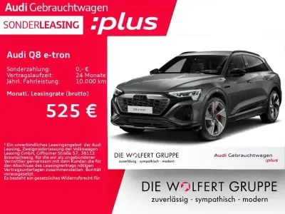 Gebraucht Audi Q8 e-tron S-Line 300 kW (408 PS) 2024 Silber SUV