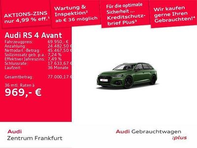 Second-hand Audi RS4 Ambiente 450 CP (330 kW) 2022 Verde Break