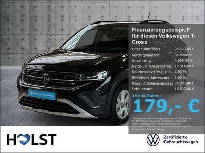 Gebraucht VW T-Cross IQ Drive 116 PS (85 kW) 2024 Schwarz SUV