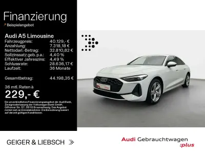 Gebraucht Audi A5 Performance 204 PS (150 kW) 2025 Gletscherweiß metallic Limousine