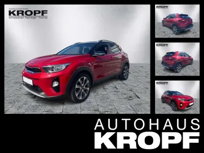Gebraucht Kia Stonic Spirit 120 PS (88 kW) 2019 (bbe) signalrot met./schwarz SUV