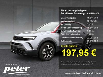 Gebraucht Opel Mokka-e GS Line 100 kW (136 PS) 2022 Kontrast grau/quarz silber SUV