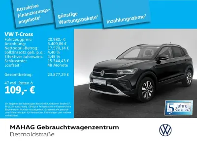 Brugt VW T-Cross Goal 95 HK (69 kW) 2025 Sort SUV