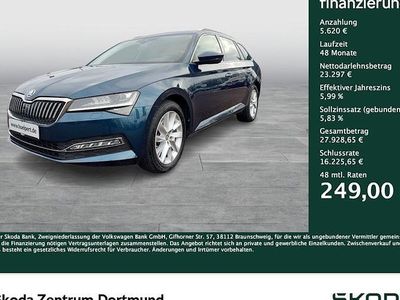 Gebraucht Skoda Superb Style 200 PS (147 kW) 2022 Blau Kombi