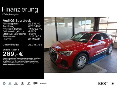 Gebraucht Audi Q3 Sportback Business 150 PS (110 kW) 2021 Tangorot metallic SUV