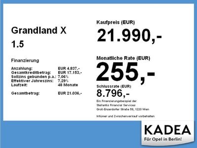 gebraucht Opel Grandland X 1.5 Automatik,AGR,360°Kamera,PDC,LED