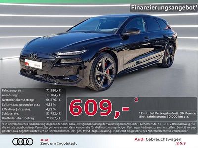 Schwarz Gebraucht 2025 Audi A6 e-tron S-Line Kombi | 77.980 € (Etwas zu teuer)