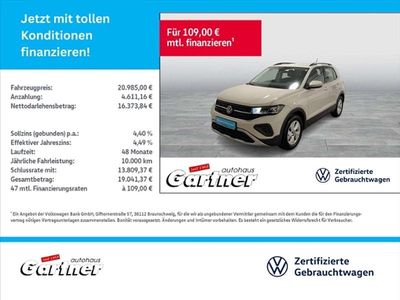 Gebraucht VW T-Cross Life 95 PS (69 kW) 2024 Ascotgrau SUV