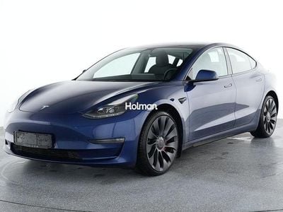 Begagnad Tesla Model 3 Performance 392 kW (534 HK) 2022 Blå Sedan