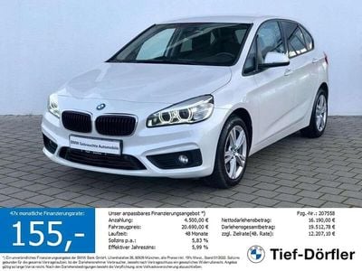 Begagnad BMW 225 Active Tourer Advantage 231 HK (169 kW) 2018 Vit Minibuss