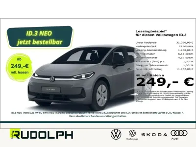 Ny VW ID.3 Trendline 125 kW (170 HK) 2026 Grå Hatchback