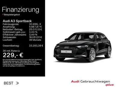 Gebraucht Audi A3 Ambiente 150 PS (110 kW) 2025 Mythosschwarz metallic Limousine