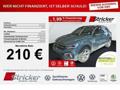 Gebraucht VW T-Roc R-line 150 PS (110 kW) 2025 Petroleum blue metallic schwa SUV