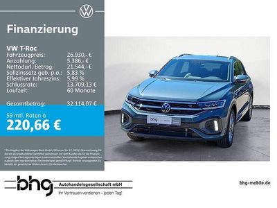 Begagnad VW T-Roc R-line 110 HK (80 kW) 2024 Blå SUV