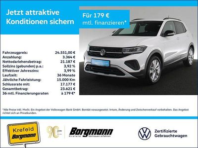 Gebraucht VW T-Cross Goal 116 PS (85 kW) 2025 Weiss / pure white SUV